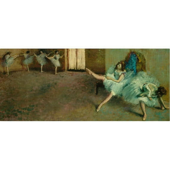 Trademark Fine Art "Before the Ballet" 1890-92 Canvas Art by Edgar Degas
