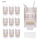 thumbnail image 1 of 10 Pcs Shielded RJ45 8P8C CAT7 30GIP Communication Network Server Connectors Ethernet Cable RJ45, 1 of 4