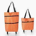 thumbnail image 4 of COFEST Foldable Shopping Trolley Soft Oxford Fabric Shopping Trolley With Folding Wheels Strength Saving Reusable Shopping Bag For Shopping Or Travel B, 4 of 8