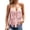 Pink, variant on Women's Western Fringe Halter Tops Faux Suede Lace Up Back Crop Vest Blouse V Neck Spaghetti Strap Summer Cami Shirts