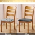 thumbnail image 4 of Fundas de asiento impermeables Advancent juego de 4 piezas elásticas para sillas de comedor, 4 of 6