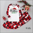 thumbnail image 2 of Odeerbi Christmas Pajamas for Family Holiday Long Sleeve Family Christmas Pajamas Matching Sets Kids Parent Child Outfit Printed Loungewear Two-Piece Sleepwear Xmas PJs Set White, 2 of 5