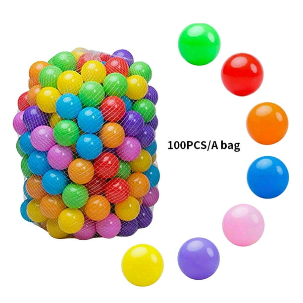 Vogacara 50/100 Uds. Pelota de ola de océano para bebés, pelotas de piscina de agua de plástico, pozo de natación para niños con aro de baloncesto, Juguetes Vogacara FN000183-00