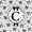 Black C, variant on spefrowx Monogram R Bow Twin Comforter Sets, Cartoon Stripe Love Heart Bedding Set, Black Reversible, 2-Piece, 1 Comforter and 1 Pillowcase
