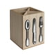 thumbnail image 2 of Xihbxyly Organizador de Cubiertos de Madera, Elegante Caja de Almacenamiento de Utensilios, Diseño Compacto, Madera Natural, Estilo Cabaña Moderno, Versátil para Uso En Interiores y Exteriores, Tamañ, 2 of 7