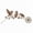 A, variant on Metal Garden Bird Stake Decor B, Rural Flower Bird Sculpture with Delicate Silhouette Details, Lawn Patio Flower Bed Outdoor Art (24.0in, Multicolor)