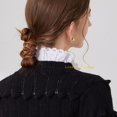 thumbnail image 3 of LoudSung Fake Collar Detachable Half Shirt Blouse False Collar Elegant Ruffle Stand Type Dickey Collar for Women Girls, 3 of 7