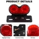 thumbnail image 3 of Luz trasera LED para motocicleta, luz de freno integrada, luces de conducción con señal de giro y soporte para lámpara de matrícula para Harley (lente roja) "17cm, 3 of 5