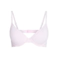thumbnail image 4 of No Boundaries Lightly Lined Underwire T-Shirt Bra, Women's 34A to 40DDD, 4 of 6