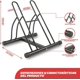 thumbnail image 2 of 2 en 1 Soporte para Aparcar Bicicletas, Portabicicletas de Suelo, Portabicicletas de Exterior, Soporte de Almacenamiento para Bicicletas de Cochera para Interiores, Aparcamiento para Bicicletas, 2 of 6