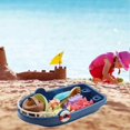 thumbnail image 4 of 2025 Beach Toys Miniature Bath Boat Shovel Rake Kettle Castle Molds Interactive Water Toy Castle Building Kit Children Play Sand Toy, 4 of 5