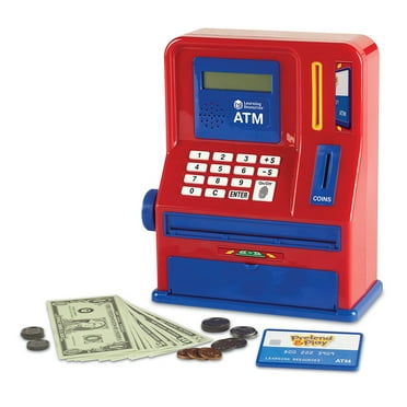 Learning Resources Pretend & Play Teaching ATM Bank, Cash Register for Kids, Ages 3 