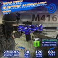 thumbnail image 3 of Pistola de espuma automática de juguete con mira telescópica, lanzador de dardos eléctrico con 120 dardos de espuma para pistolas, gafas protectoras, tecnología Air Pocket, juego de tiro al aire libre, 3 of 9