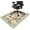 Select Color, variant on Office Chair Mat for Hardwood & Tile Floor 36"x48",White Black Boho Aesthetic Abstract Tropical Leaves Computer Rolling Chair Mat Carpet Under Desk Non Slip Gaming Rug Low-Pile Large Protector Mat