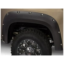 Bushwacker by RealTruck Pocket/Rivet Style Rear Fender Flares | 2-Piece Set, Black, Smooth Finish | 40142-02 | Compatible with 2015-2020 GMC Canyon w/ 5.1' Bed (Excludes ZR2 Models)