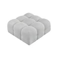 thumbnail image 5 of Meridian Furniture Ames Grey Boucle Fabric Ottoman, 5 of 7