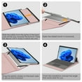 thumbnail image 7 of Protective Case For 13 Inch Microsoft Surface Pro 8 (2021 Release), Portfolio Business Cover with Pocket Stylus Holder, Glittering Marble, 7 of 7