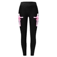 thumbnail image 3 of WAYUTE Women's Leggings High Waisted Prevention Month Printed Tights Lifting Exercise Stretchy Fit Gym Fitness M, 3 of 4