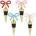 thumbnail image 1 of 4 Pcs Wine Stopper Set,Reusable Vacuum Bottle Corks Gold, 1 of 1