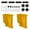 Yellow, variant on Tizuqe Featherboard Adjustable Woodworking Tool Safety Device Stackable Feather Board for Table Sawing Router Tables Band Sawing