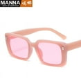 thumbnail image 6 of Hip Retro Sunglasses: Vintage Square Frames, Edgy Rivets, Urban Chic Sun Shades, 6 of 9