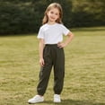 thumbnail image 6 of Bxsruta Boys Cargo Pants Elastic Waist Joggers Casual Outdoor Active Trousers, 6 of 8