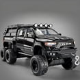 thumbnail image 2 of ﻿ 1:32 Dodge Tyrannosaurus Rex RAM 1500 TRX 6*6 Warlord Alloy Miniature Car Diecast Metal Scale Model Sound ＆ Light Kid Toy Car, 2 of 9