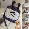 thumbnail image 2 of Pet Leash Bowknot Decor Breast Pocket Floral Printing - Dog Cat Harness Leash Set - for Daily Wear, 2 of 8