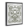 thumbnail image 3 of Stupell Industries Green Outline Floral Bouquet Floral Painting Black Floater Framed Canvas Art Print Wall Art, 25 x 31, 3 of 9