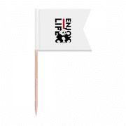 Living Enjoying Panda Animals Toothpick Flags Labeling Marking for Party Cake Food Cheeseplate