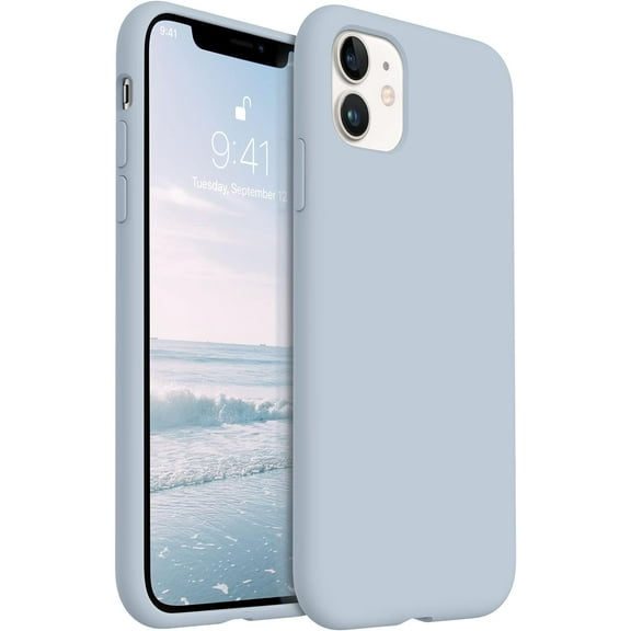 Compatible with iPhone 11 Case, [Food Grade Silicone] Full Body Drop Shockproof Protection with Soft Anti-Scratch Lining Phone Cases for iPhone 11 6.1 inch, Baby Blue