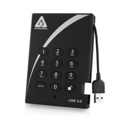 Apricorn Aegis Padlock A25-3PL128-1500 1.50 TB External Hard Drive 2PX2270