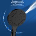 thumbnail image 5 of Hovmgk High-Pressure Handheld Showerhead, 8 Spray Modes, ABS Material, Black/Gray/Silver, High-Pressure Shower for Low Water Pressure, Perfect for Seniors, Kids & Home Use, Easy Install, 5 of 6