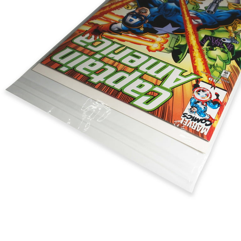  N'icePackaging 100 Qty Protective Comic Book Sleeves Super  Clear OPP Plastic Bags - 6 15/16inch x 10 1/4inch - for All Current  Modern-Age Comics / Photos / Lithographs / Certificates (NP-EN678x100) :  Office Products