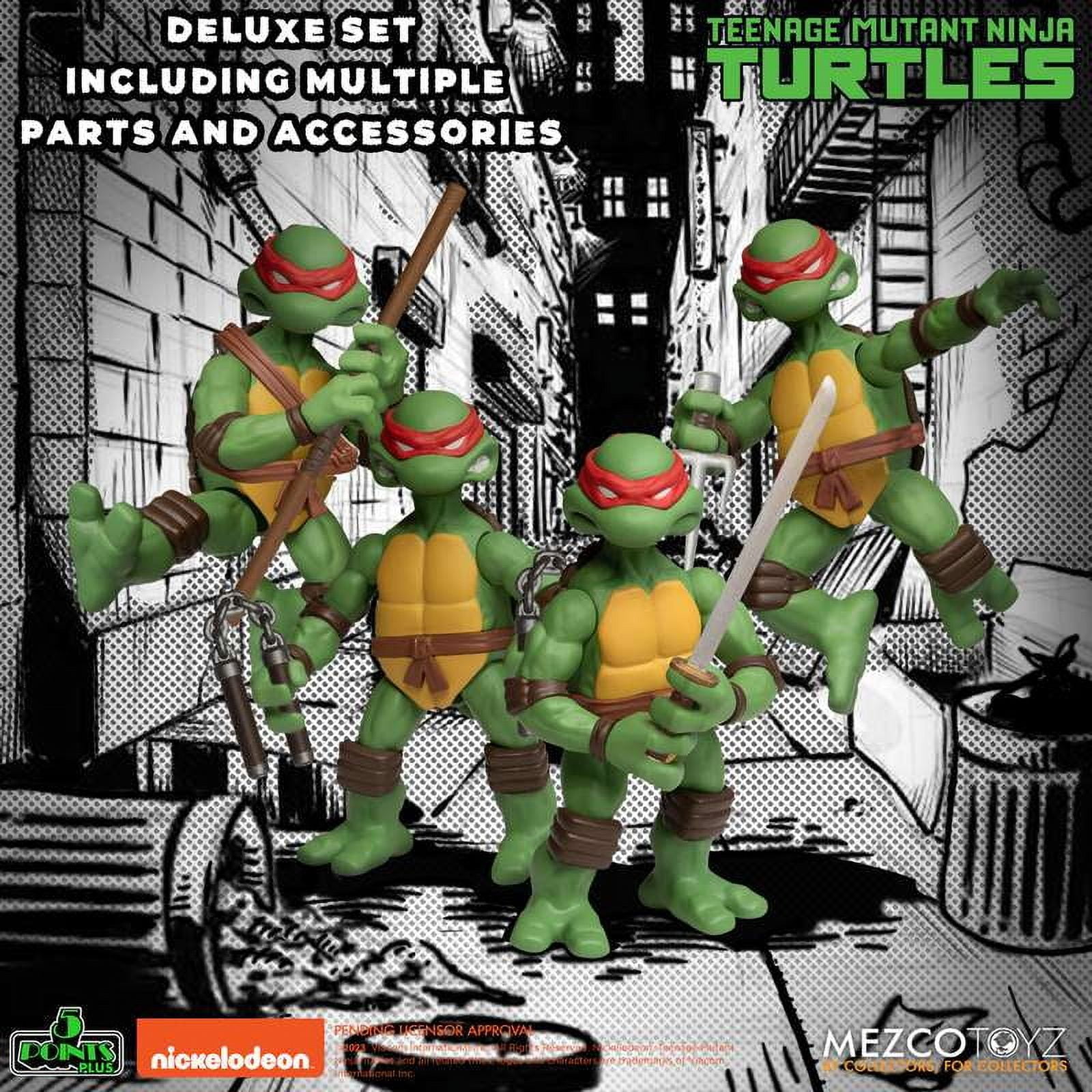 TMNT フィギュアセット 5体 5 Points - Teenage Mutant Ninja Turtles Deluxe Set - Walmart.com