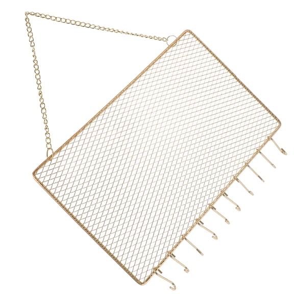 Wall Jewelry Organizer Jewelry Storage Wall Hanging Rack Necklace Holder with Hooks for Bracelets