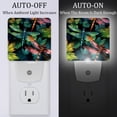 thumbnail image 2 of Dragonfly LED Square Night Lights - Energy Efficient Plug-in Wall Lamp with Auto Sensor, Soft Glow Illumination - for Bedroom, Nursery, Bathroom - Set of 2, White, 2 of 6