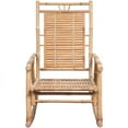 thumbnail image 2 of vidaXL Rocking Chair with cushion Bamboo, 2 of 5