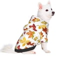 thumbnail image 5 of Cauagu Autumn Leaves 1 Pattern Winter Pet Hoodie Sweatshirts- Dog Hoodie Sweater with Leash Hole - Cute Dog Hoodie - Pet Clothes Puppy Cat Custume -Small, 5 of 8