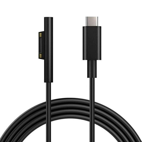 PINHEN Surface Connect to USB C Charging Cable 15V/3A Compatible for Microsoft Surface Pro 3/4/5/6/7, Surface Laptop 3/2/1,Surface Go, Surface Book1/2/3 1.8M (1.8M 6ft)