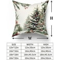 thumbnail image 2 of Christmas Tree Pillow Covers 20x20 Inch Set of 2 Watercolor Green Xmas Tree Decorative Pillow Cases Winter Holiday Decor Throw Cushion Case Farmhouse Christmas Decor for Couch Sofa Porch, 2 of 6