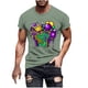 thumbnail image 1 of Camisetas de Manga Corta para Hombre Imprimir Deportes de Manga Corta Cuello Redondo Blusa Algodón Poliéster, Nueva Moda Casual Camiseta para Hombres, 1 of 1