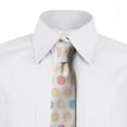 thumbnail image 2 of Geometric Necktie, Retro Grunge Rounds, Dress Tie, 3.7", Multicolor, by Ambesonne, 2 of 3
