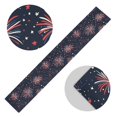 thumbnail image 5 of Yayeee Table Runner 70 inches Long for Home Kitchen Rectangle Dining Table Holiday Party Decoration, Red and White Fireworks Pattern, 5 of 7