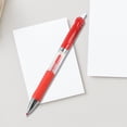 thumbnail image 5 of Preplabs 5 PCS Gel Ink Pens, Fine Point 0.5mm, Red Pens with Visible Ink Supply, Ergonomic Soft Grip, Quick-Drying Professional Pens for Office Work and Daily Writing, 5 of 7