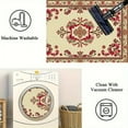 thumbnail image 5 of 1PC Floral Pattern Area Rug Local Rug, Lightweight Washable Easy-to-Care Rug Mat Festival Gift, Suitable for Living Room, Bedroom, Dining Room, Office, Balcony, Room Accessones, 5 of 8