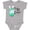 AC-Heather Grey, variant on My First Easter Bunny in an Egg Boys or Girls Baby Bodysuit