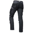 thumbnail image 5 of PUMA Workwear Precision X Work Pants for men - Premium Trousers with Multiple Pockets and Reinforced Knees - Ideal for Craftsmen, Manufacturing, and Construction - Black/Grey - 30W / 30L, 5 of 7