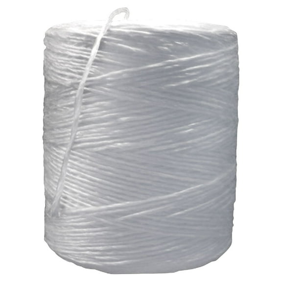Box Partners Polypropylene Tying Twine 1-Ply 325 lb White 3500'/Case TWT350