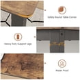 thumbnail image 3 of BeesClover Computer Desk, Large Home Office Desk with Black Metal Frame, Modern Simple Style Gaming Desk, Sturdy Writing Workstation for Study, Home, Office, 3 of 8
